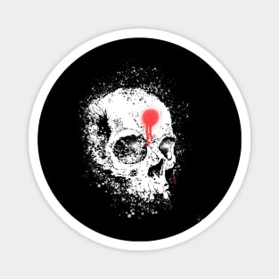 Ink splatter skull Magnet